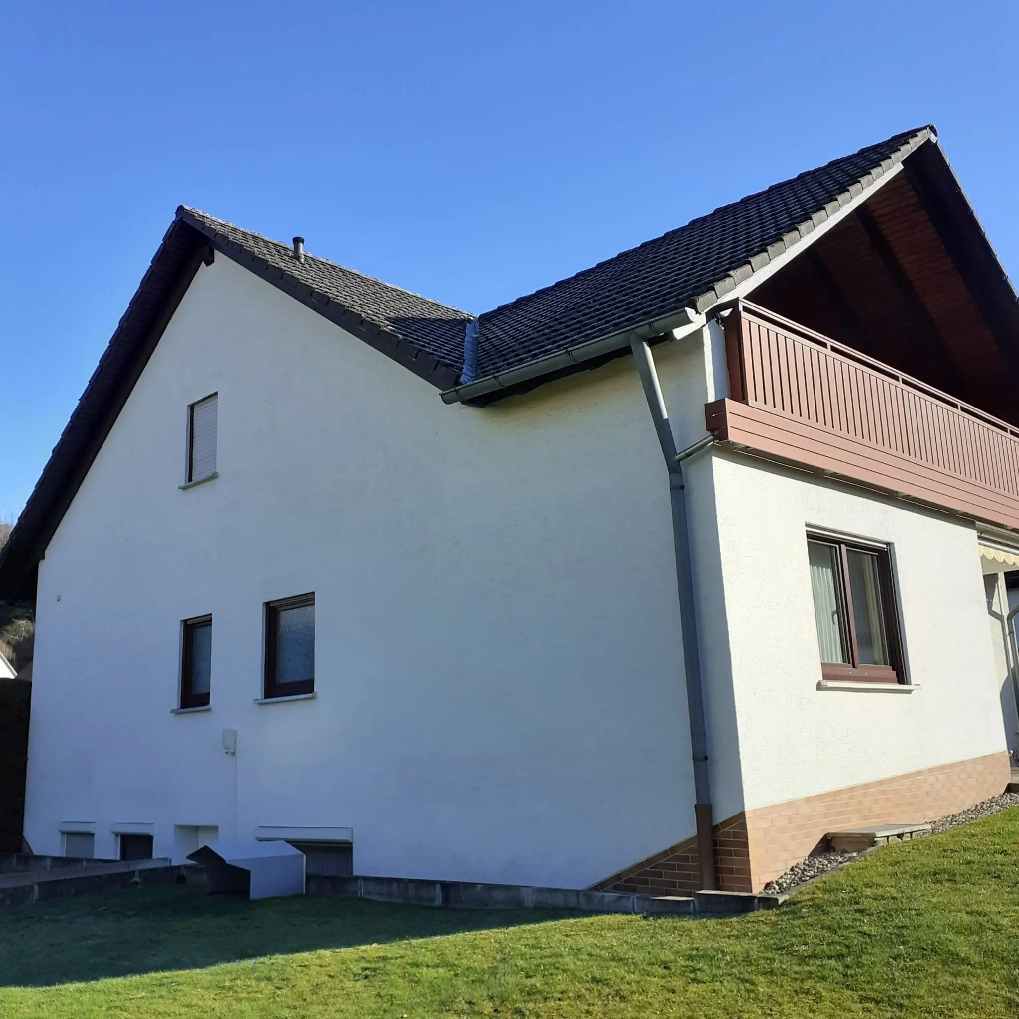 Dach vorher/nachher Reinigung