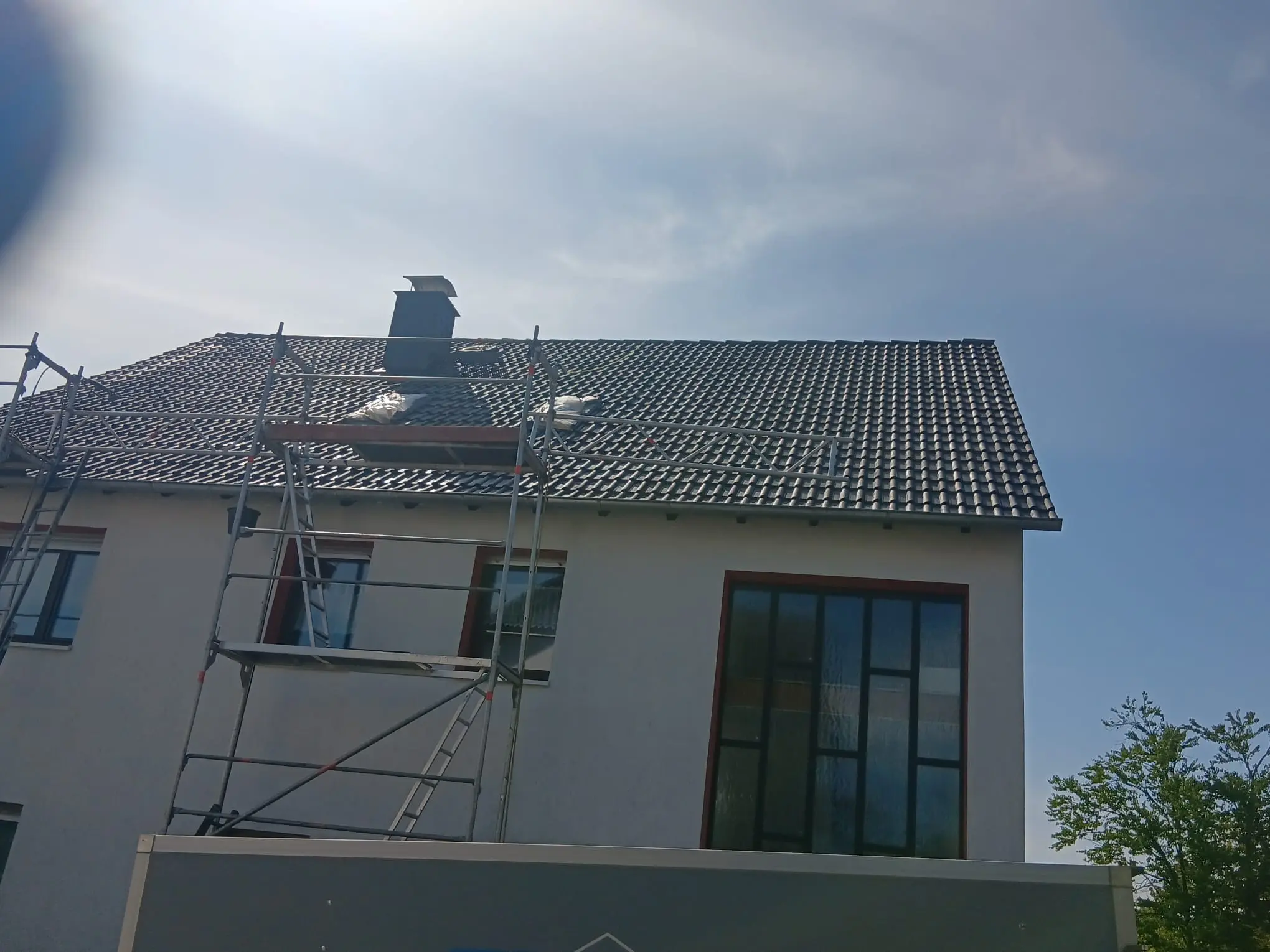 Dach vorher/nachher Reinigung