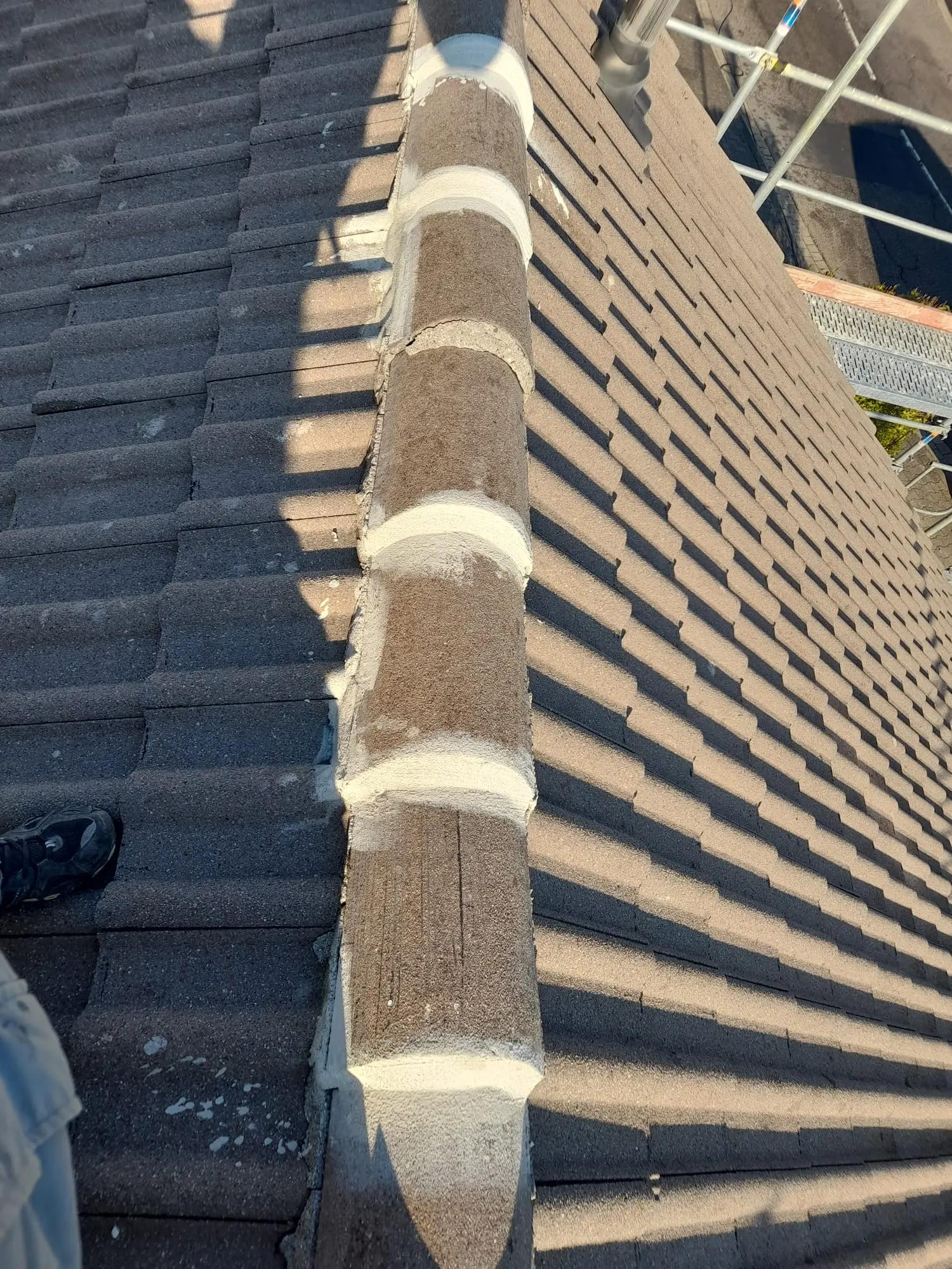 Dach vorher/nachher Reinigung